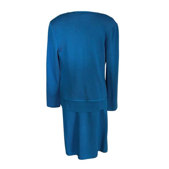 St John Collection Size S 8 Three 3 Piece Knit Skirt Set Shell Cardigan Wool - Picture 2 of 5